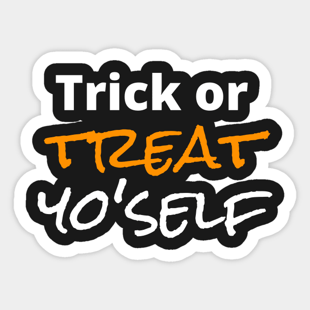 Halloween: Trick or Treat Yo Self Sticker by kikarose